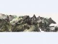                             Luofu Shanse  Hui Fang the Scenes of Luofu Mountain 34x138cm  2020       